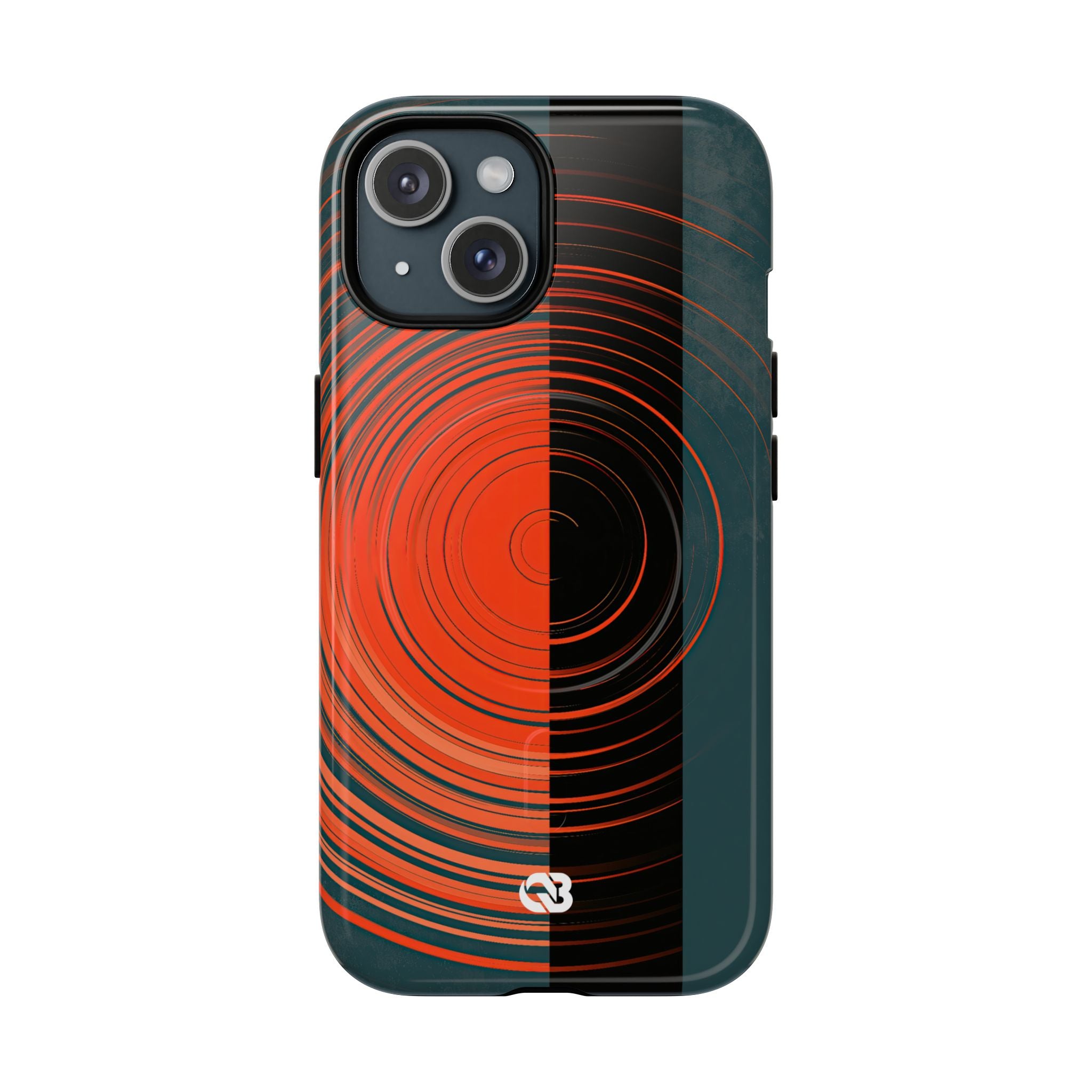 Teal Tough 2.0 Magsafe Phone Case for iPhone - Burnt Slate Radial