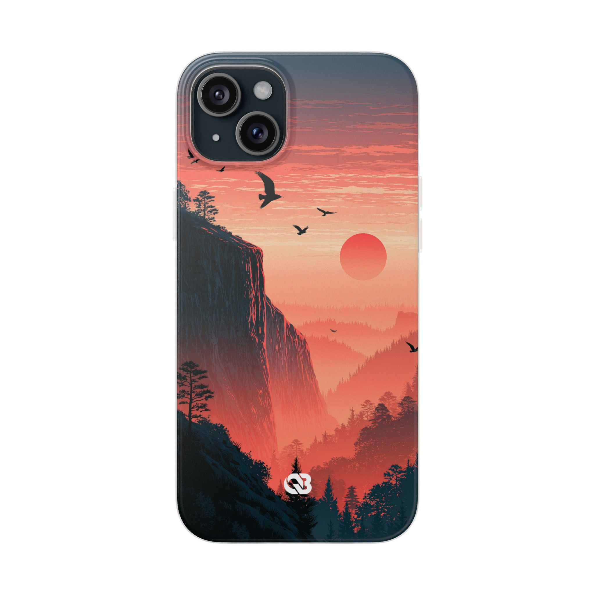Orange Lite Phone Case for iPhone - Crimson Ridge Flight