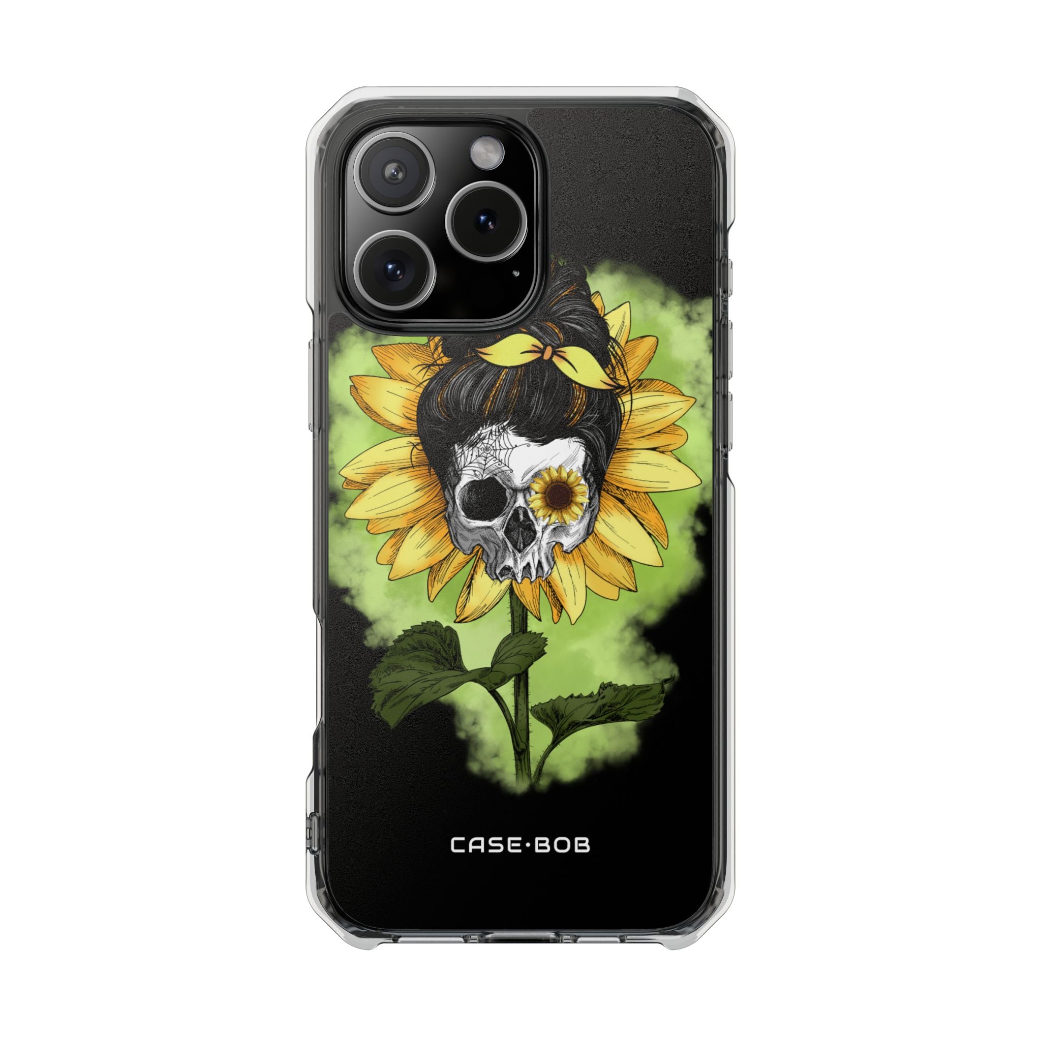 Sunflower Skull iPhone 16 Pro Max Case - Impact