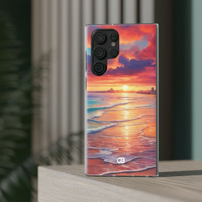 Crimson Shore Horizon · Soft Handyhülle für Samsung