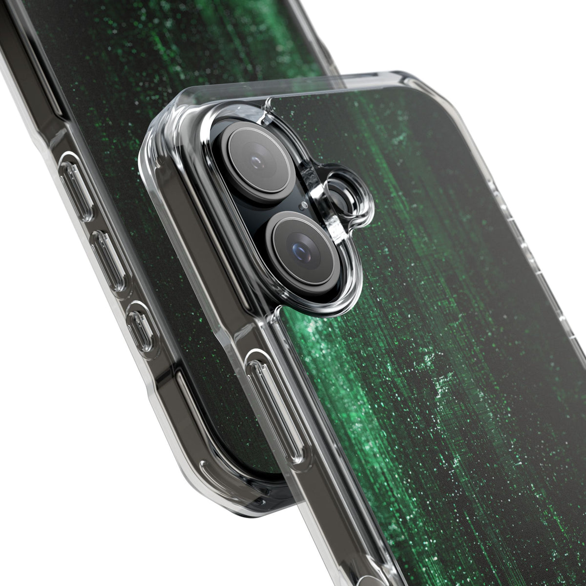 Emerald Void · Clear Impact Magnetic Phone Case for iPhone ·  Green