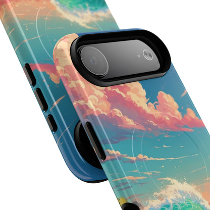 Turquoise Curl iPhone 17 Air Case - Tough+ - CASE•BOB