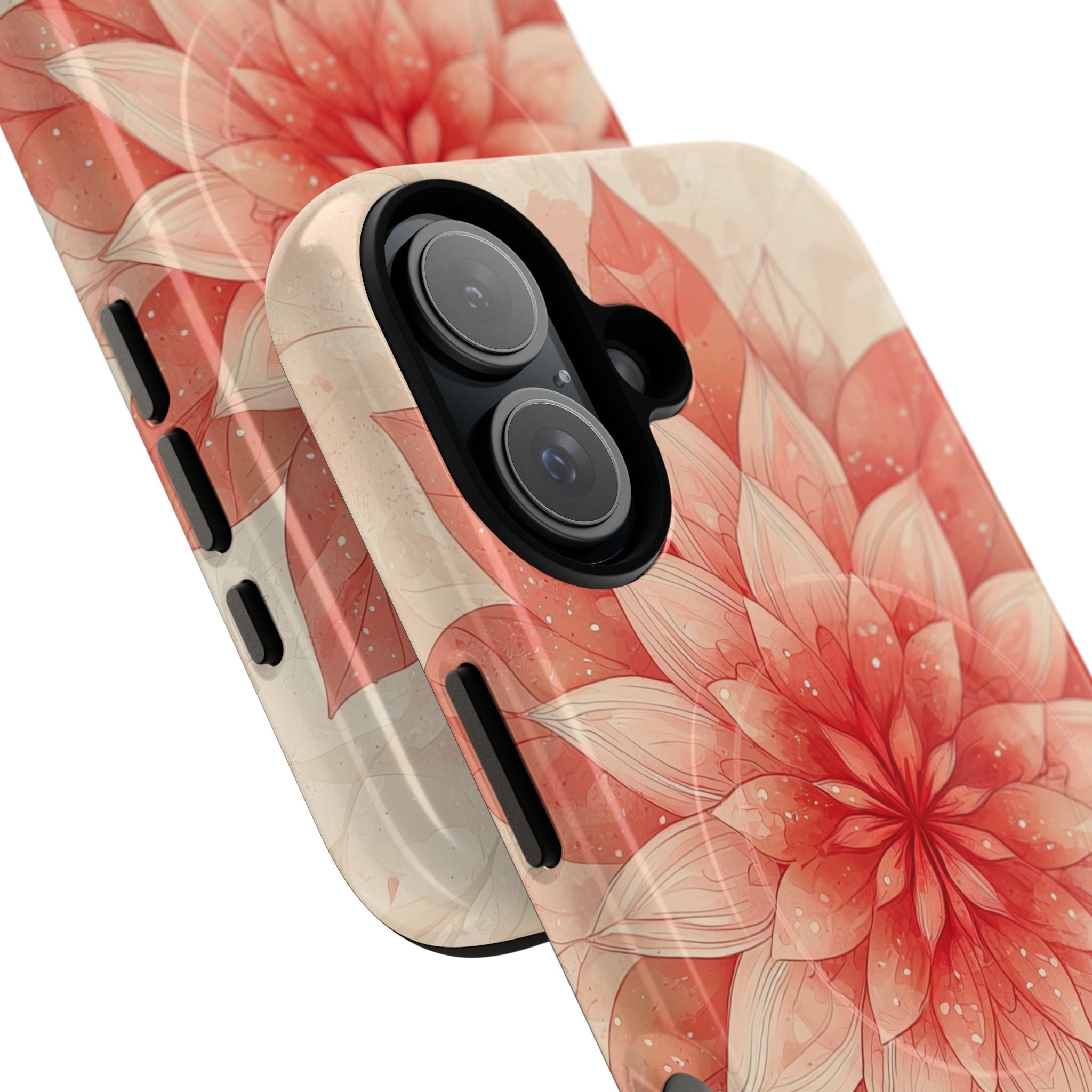 Coral Layered Bloom · Tough+ Handyhülle für iPhone · Magsafe