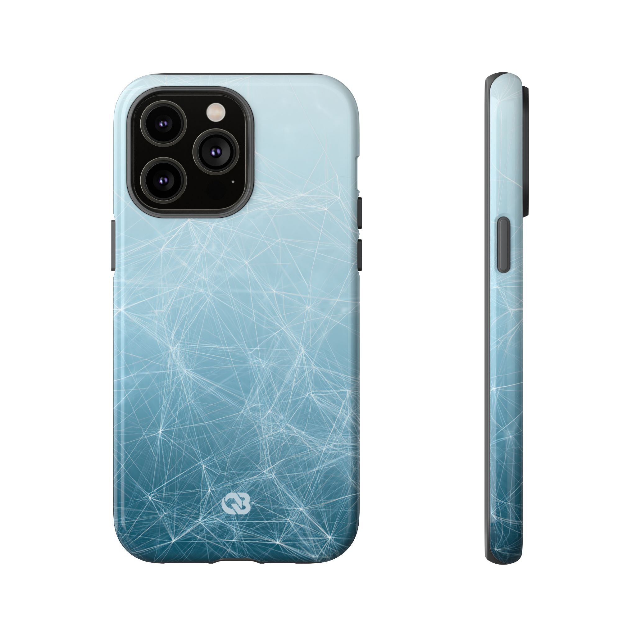 Teal Tough Phone Case for iPhone - Arctic Digital Nexus