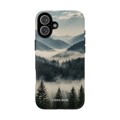 Foggy Pines iPhone 16 Plus Case - Tough