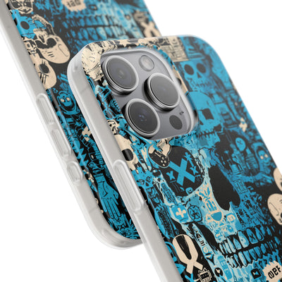 Electric Skull Graffiti · Lite Phone Case for iPhone ·  Blue