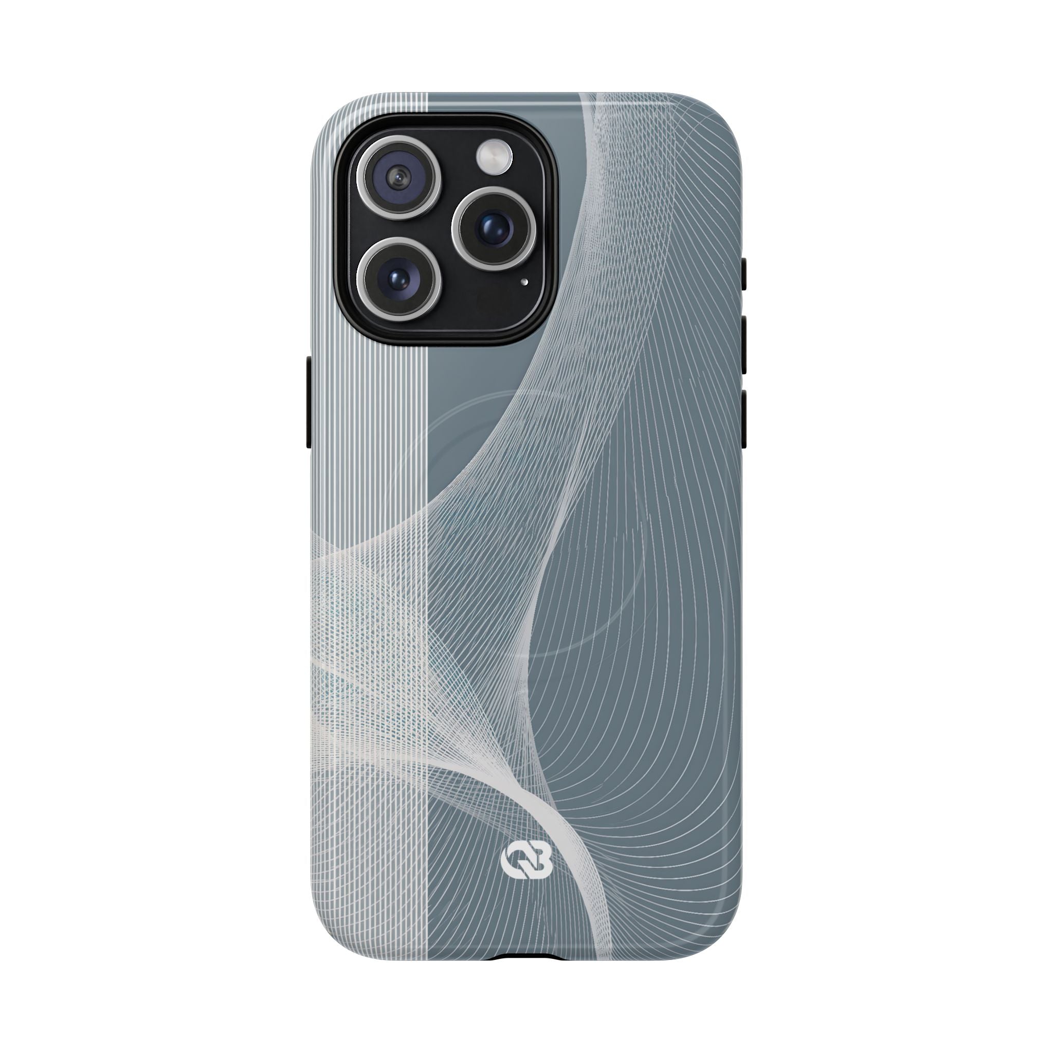 Grey Tough 2.0 Magsafe Phone Case for iPhone - Slate Mesh Horizon