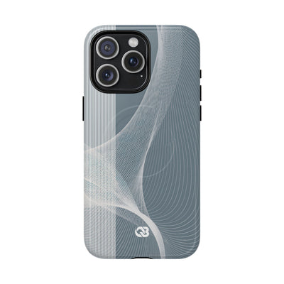Grey Tough 2.0 Magsafe Phone Case for iPhone - Slate Mesh Horizon