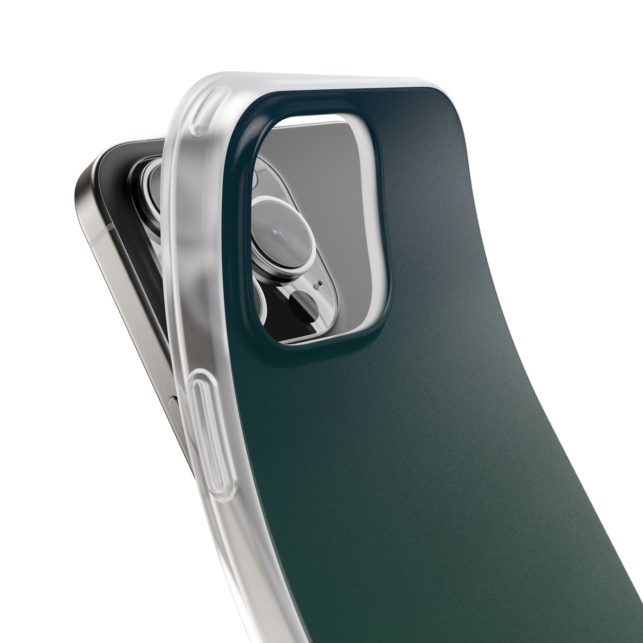 Green Lite Phone Case for iPhone - Midnight Pine Horizon