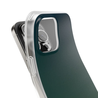 Green Lite Phone Case for iPhone - Midnight Pine Horizon