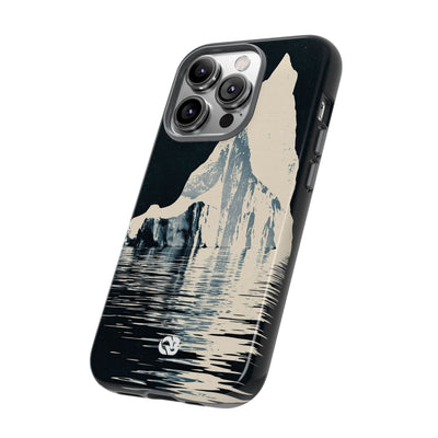 Blue Tough Phone Case for iPhone - Frozen Navy Monolith