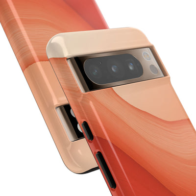 Terracotta Flow · Tough Phone Case for Pixel ·  Orange