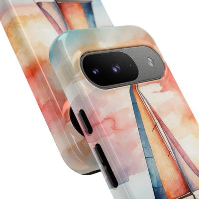 Crimson Horizon Sail · Tough Phone Case for Google Pixel