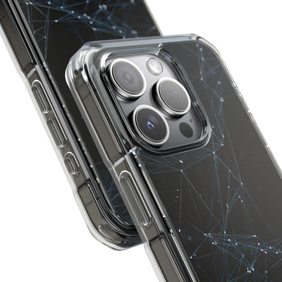 Black Impact MagSafe Phone Case for iPhone - Arctic Neural Mesh