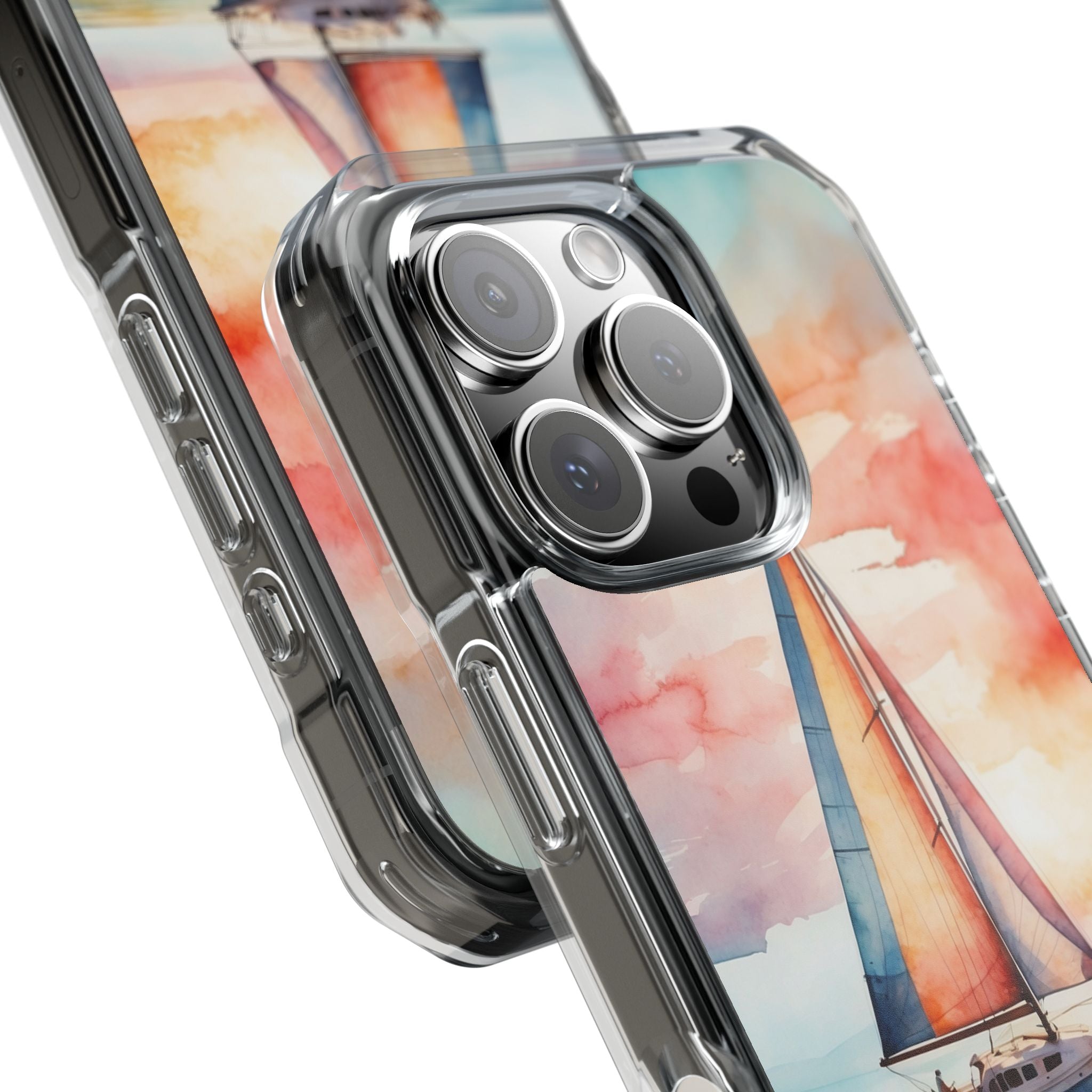 Crimson Horizon Sail · Impact Phone Case for iPhone · Magsafe