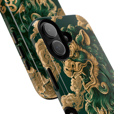 Imperial Guardian Lion · Tough 2.0 Magnetic Phone Case for iPhone · Green
