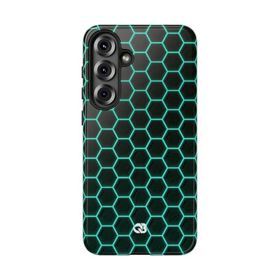 Neon Hex Spectrum · Tough Phone Case for Samsung · Teal