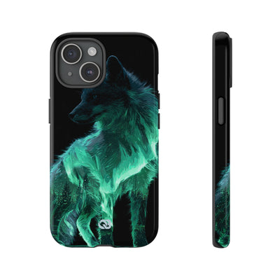 Nordic Aurora Fox · Tough Phone Case for iPhone · Teal