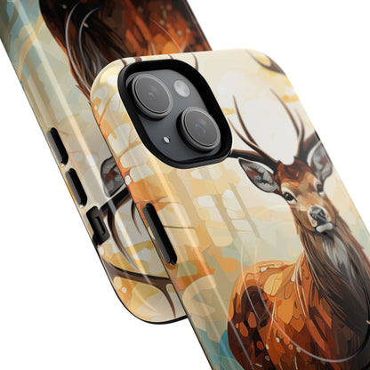 Glowing Stag iPhone 15 Plus Case - Tough+ - CASE•BOB