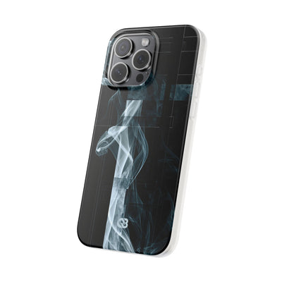 Black Lite Phone Case for iPhone - Arctic Vapor Grid