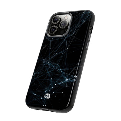 Black Tough Phone Case for iPhone - Arctic Neural Mesh