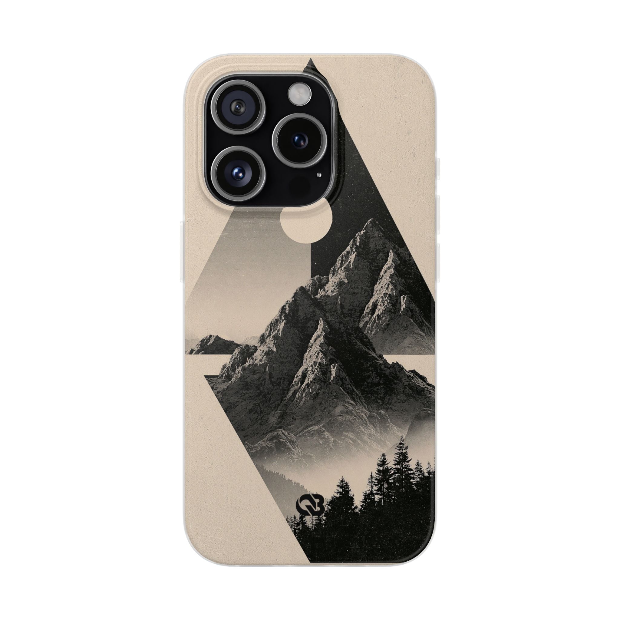 Beige Lite Phone Case for iPhone - Obsidian Summit Parchment