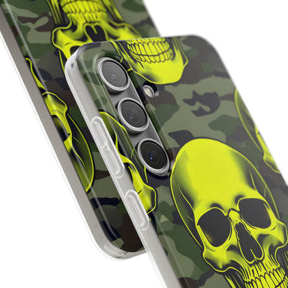 Neon Skull Camo Samsung S24 Plus Case - Soft