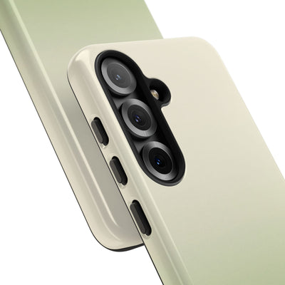 Green Tough Phone Case for Samsung - Bone Sage Fade