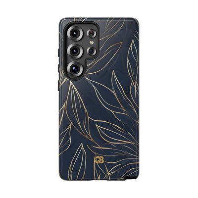 Gilded Navy Foliage · Tough Etui na telefon dla Samsung