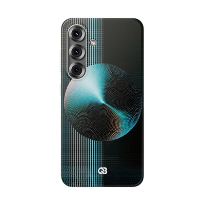 Blue Lite Phone Case for Samsung - Cyan Vector Sphere