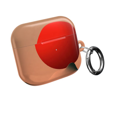 Crimson Sol Ridge · Hard Case for AirPods & AirPods Pro · Red