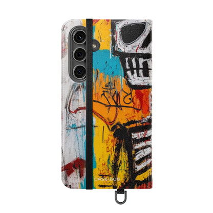 Neon Skull Chaos - Samsung S24 Plus Case - Wallet