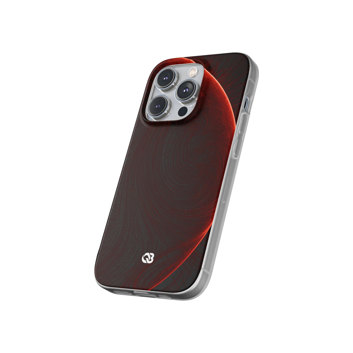 Crimson Solar Orbit · Lite Phone Case for iPhone ·  Red