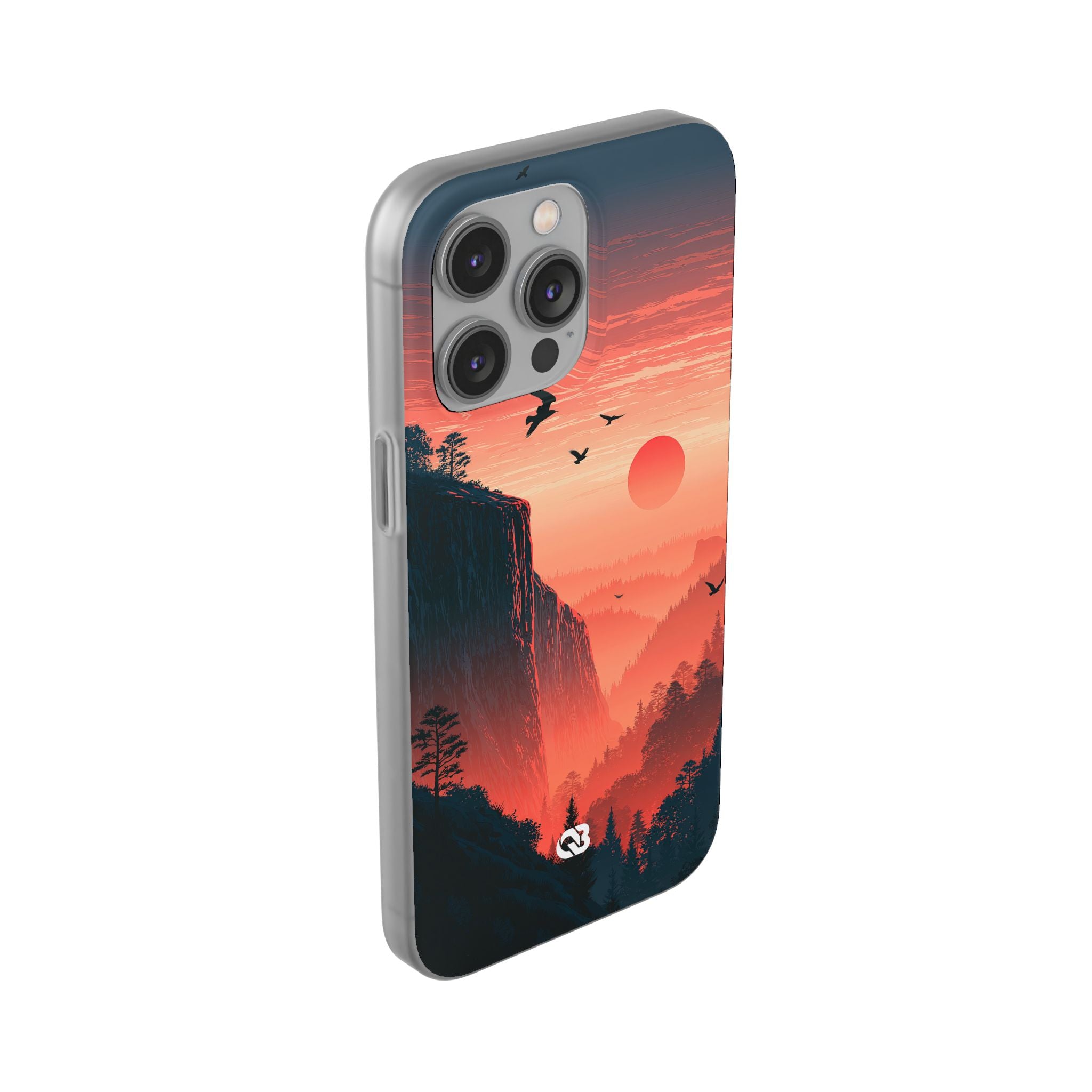 Orange Lite Phone Case for iPhone - Crimson Ridge Flight