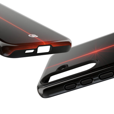 Red Tough Phone Case for Samsung - Crimson Flare Vector