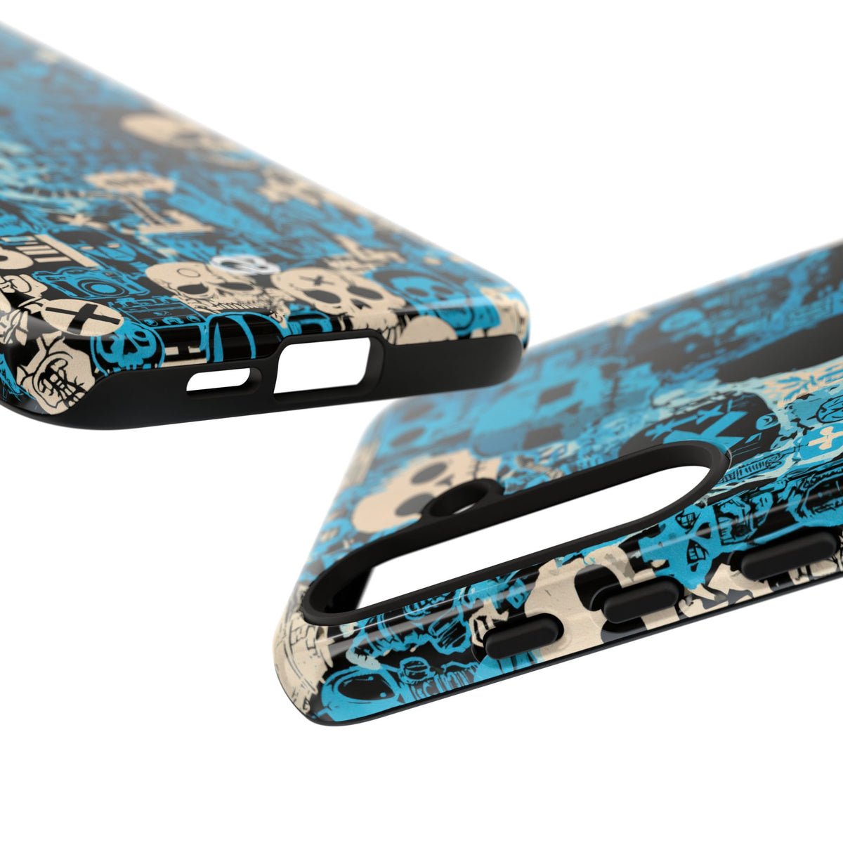 Electric Skull Graffiti · Tough Phone Case for Samsung · Blue