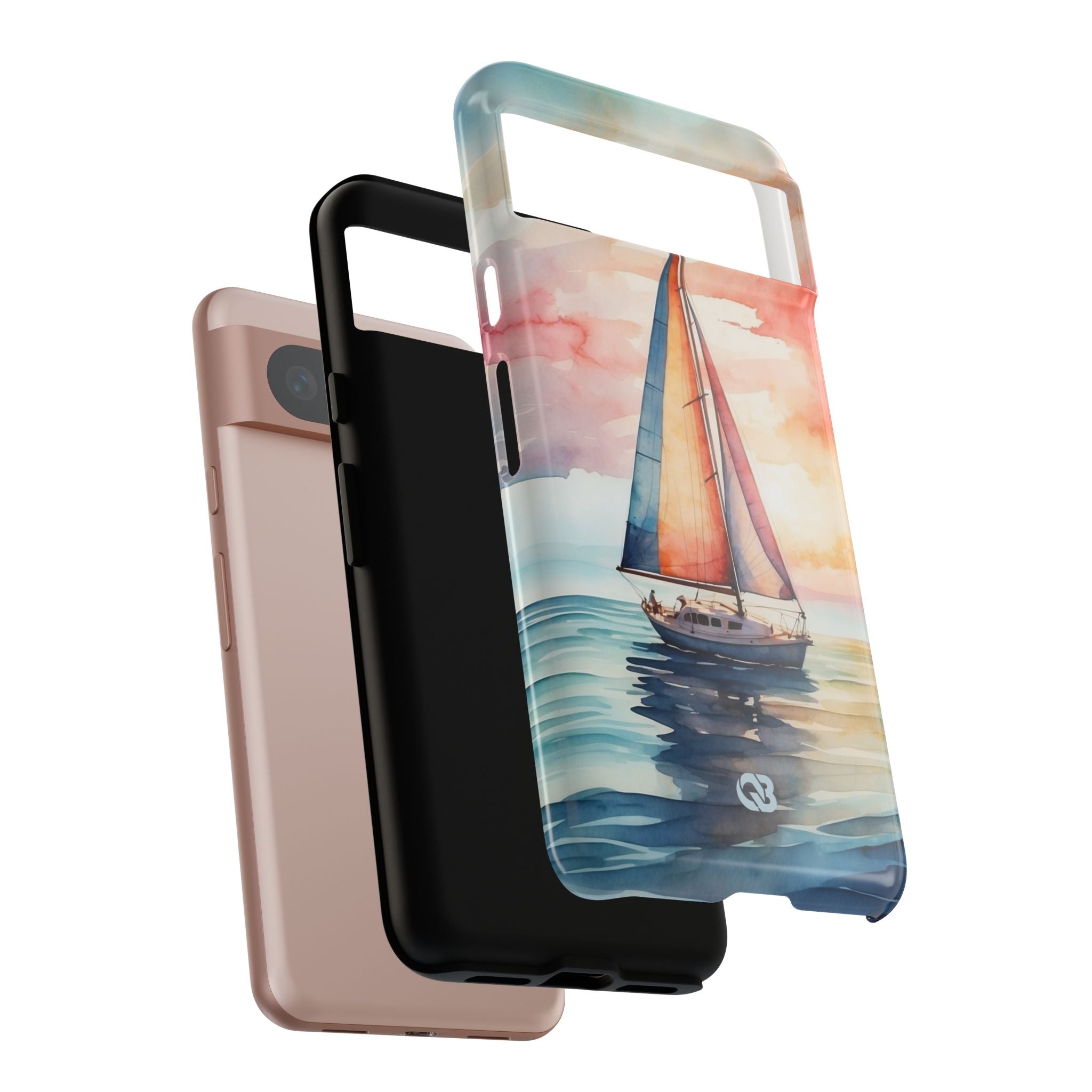 Crimson Horizon Sail · Tough Phone Case for Google Pixel