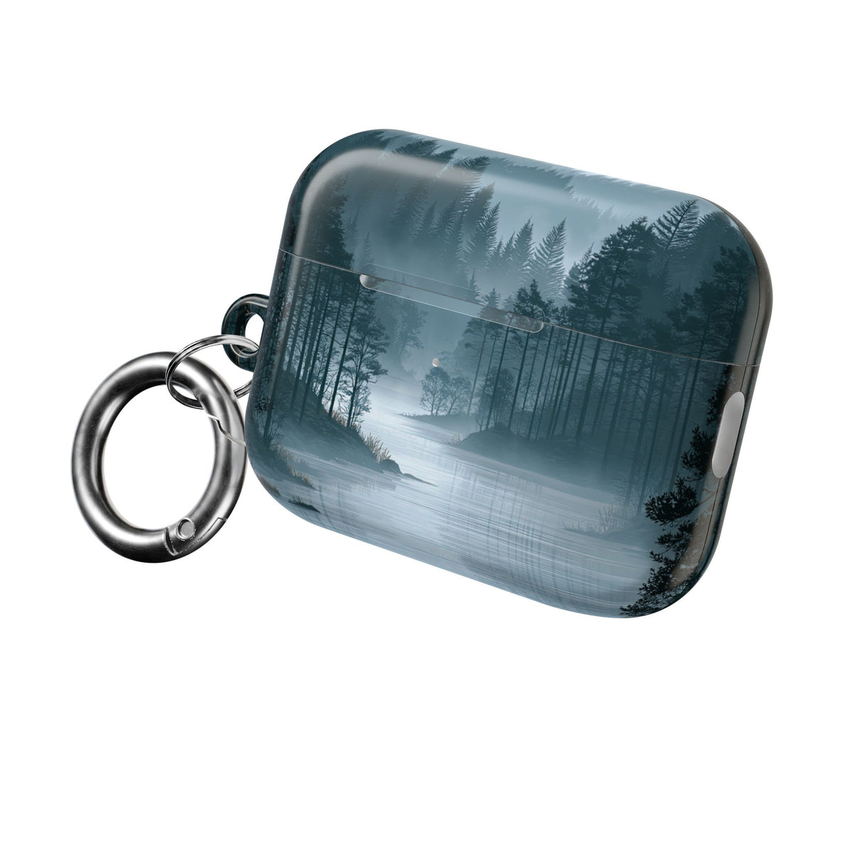 Silent Nordic Fjord · Hard Case for AirPods & AirPods Pro · Blue