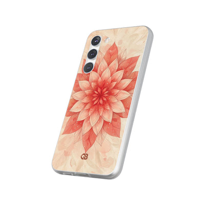 Coral Layered Bloom · Soft Phone Case for Samsung