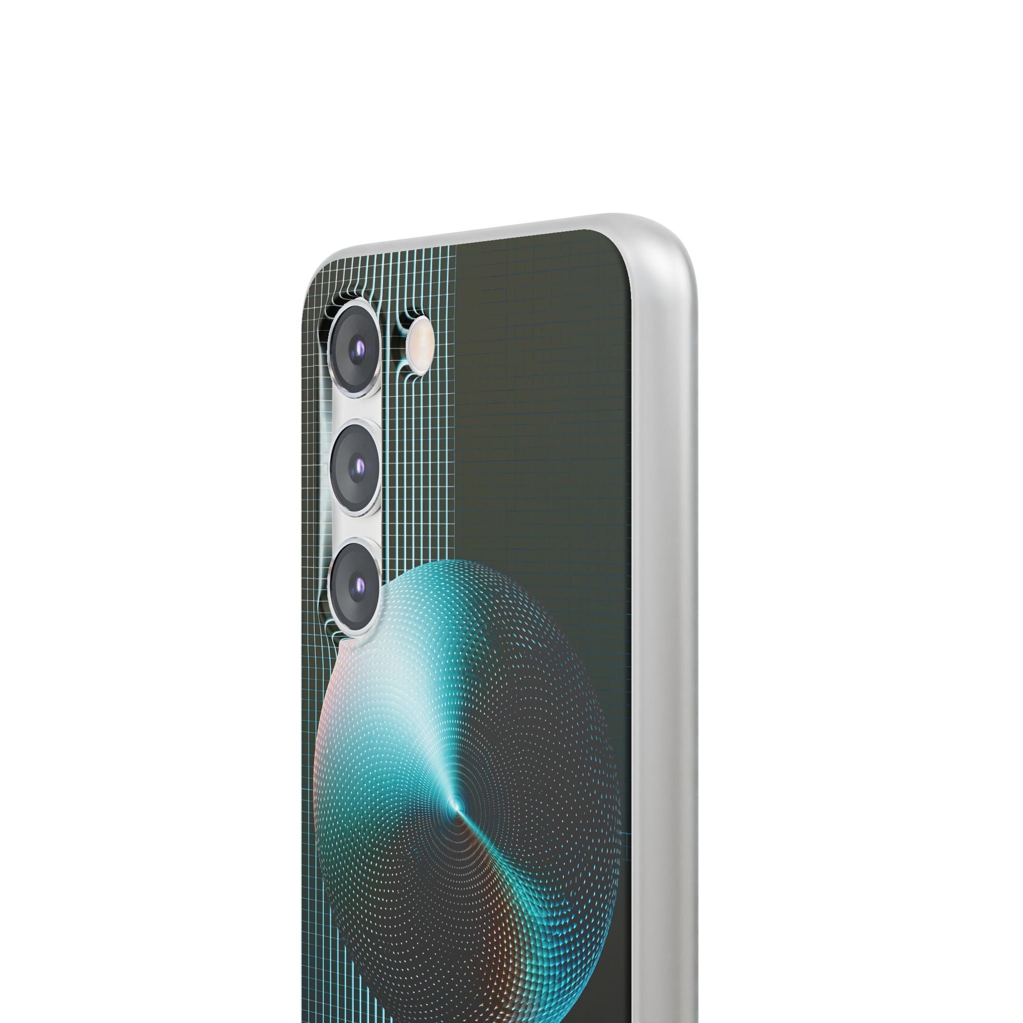Blue Lite Phone Case for Samsung - Cyan Vector Sphere
