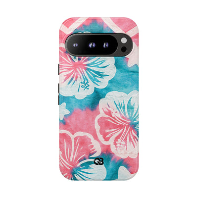 Tropical Hibiscus Bloom · Tough Phone Case for Pixel ·  Teal