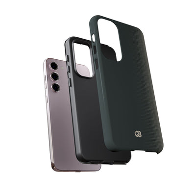 Grey Tough Phone Case for Samsung - Charcoal Tech Grid