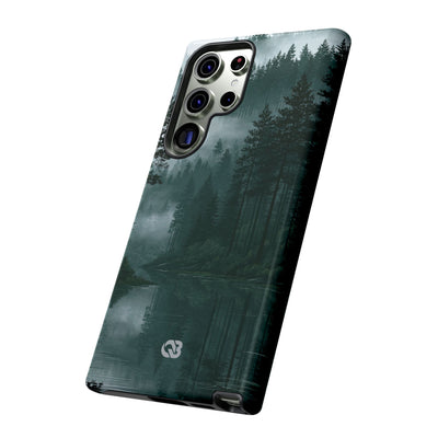 Green Tough Phone Case for Samsung - Misty Evergreen Mirror