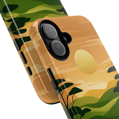 Verdant Horizon Sun · Tough Phone Case for iPhone