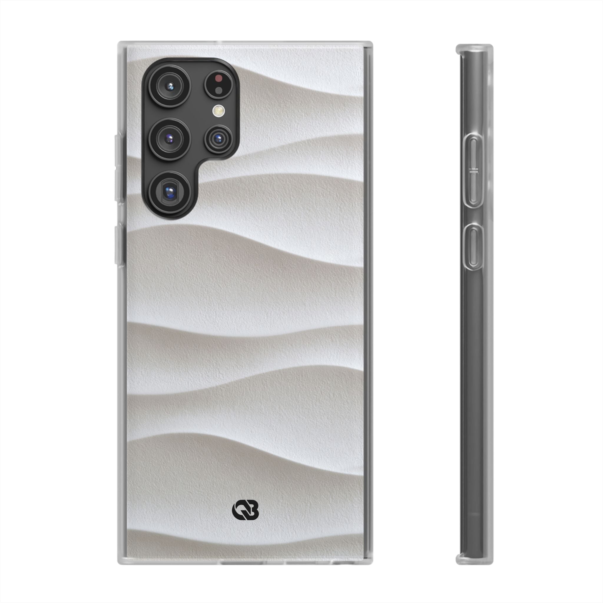 White Lite Phone Case for Samsung - Arctic Flow Ridges