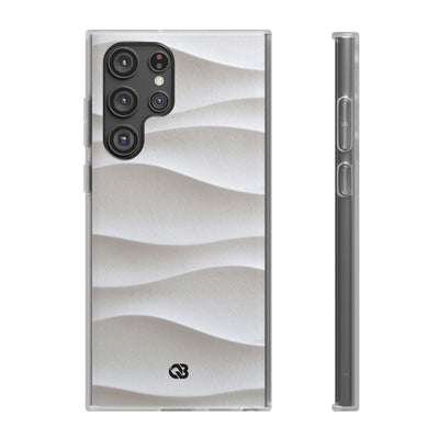 White Lite Phone Case for Samsung - Arctic Flow Ridges