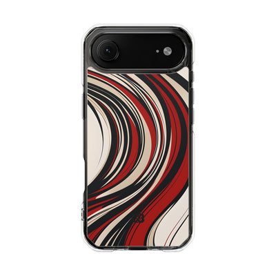 Karmesin Fluss Wellen · Impact Handyhülle für iPhone · Magsafe