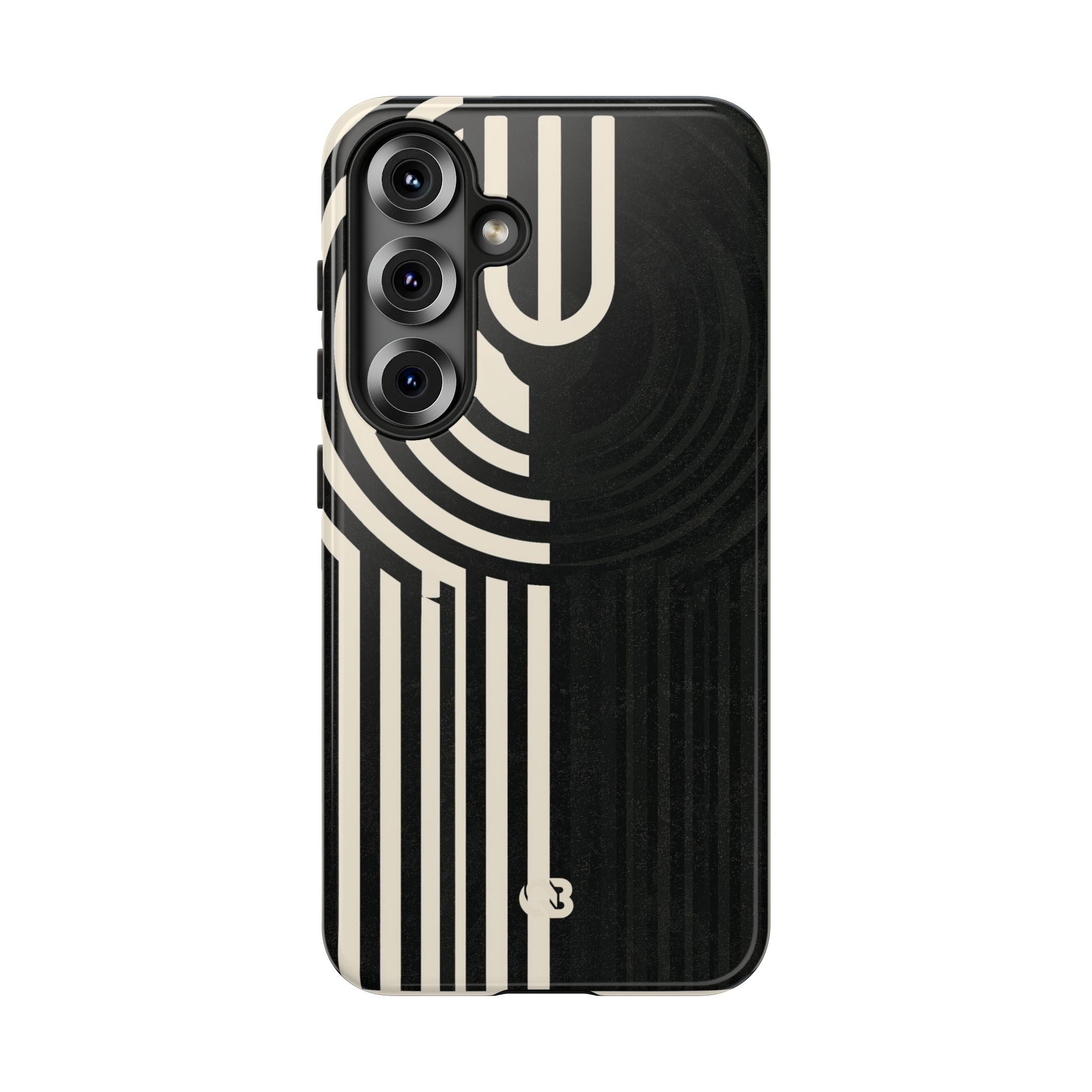 Beige Tough Phone Case for Samsung - Monolith Ivory Signal