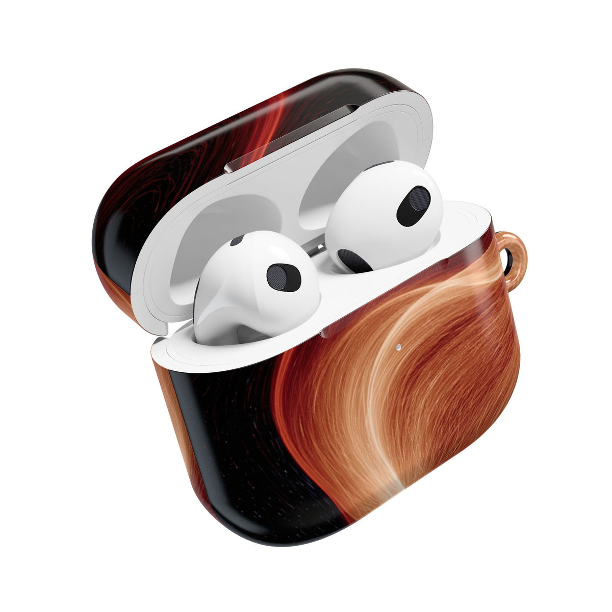 Solar Ember Flow · Hard Case for AirPods & AirPods Pro · Orange