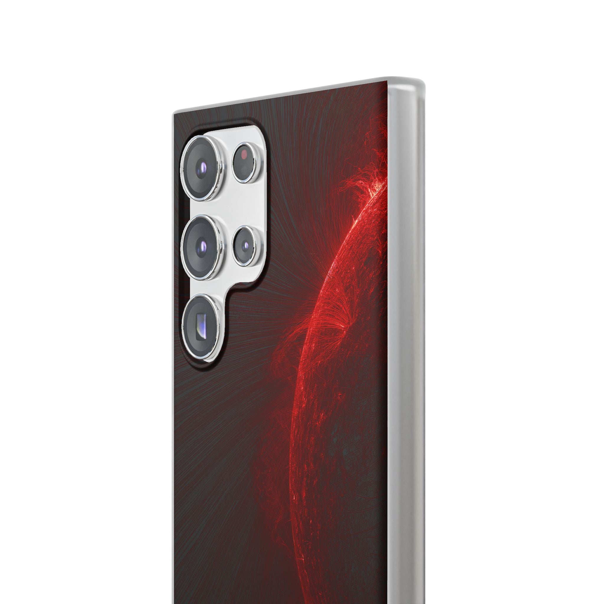 Red Lite Phone Case for Samsung - Solar Crimson Flare